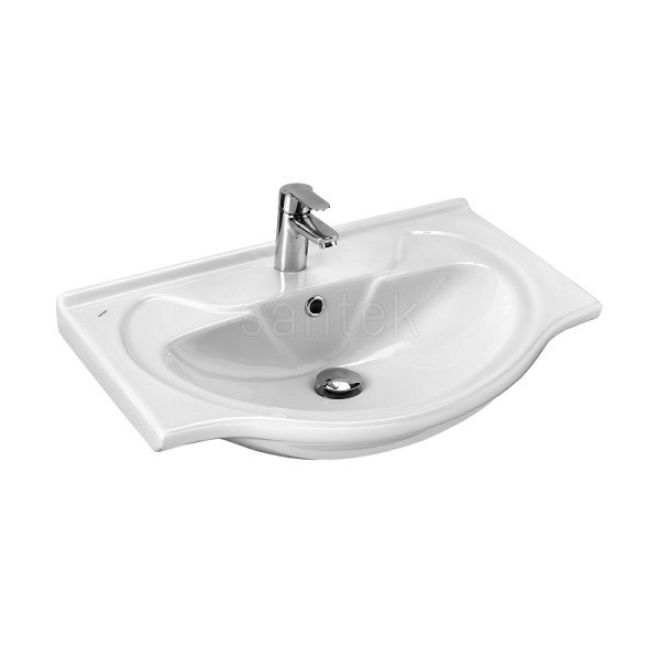 Раковина подвесная Santek Байкал-60 60.5х47х19 фарфор, цвет Белый (1WH109652). Фото 1