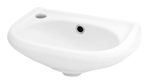 Раковина подвесная Santek Бриз-40 40х26х15.5 фаянс, цвет Белый (1WH110442). Фото 1