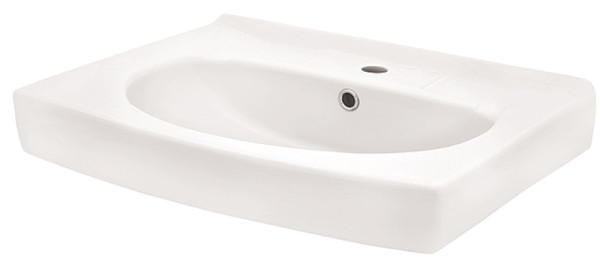 Раковина подвесная Santek Пилот 61.5х50х20 керамика, цвет Белый (1WH301970). Фото 1