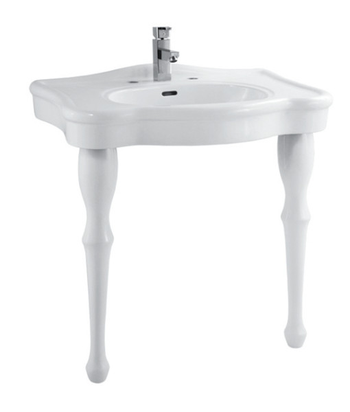 Раковина с пьедесталом Creo Ceramique ORLEANS 81х55х85.5 керамика, цвет Белый (OR3300+OR3310). Фото 1