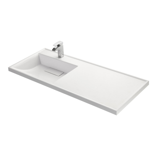 Раковина -столешница AQUATON Лондри 50х120х16.2 Белый (1A72843KLH01L). Фото 1