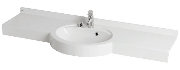 Раковина -столешница AQUATON Отель 51х150х17 Белый (1A70133NOT010). Фото 1