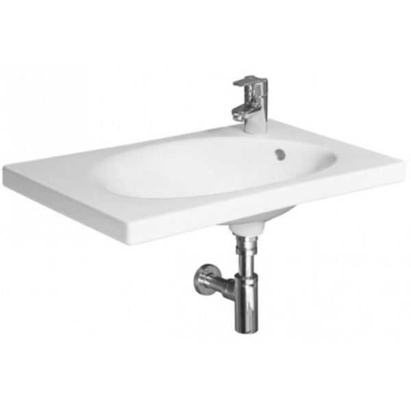 Раковина -столешница Jika TIGO 65х38.5х17 керамика, цвет Белый (8122160001061). Фото 1