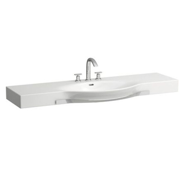 Раковина -столешница Laufen Palace 180х51х11 фарфор, цвет Белый (8127080001041). Фото 1