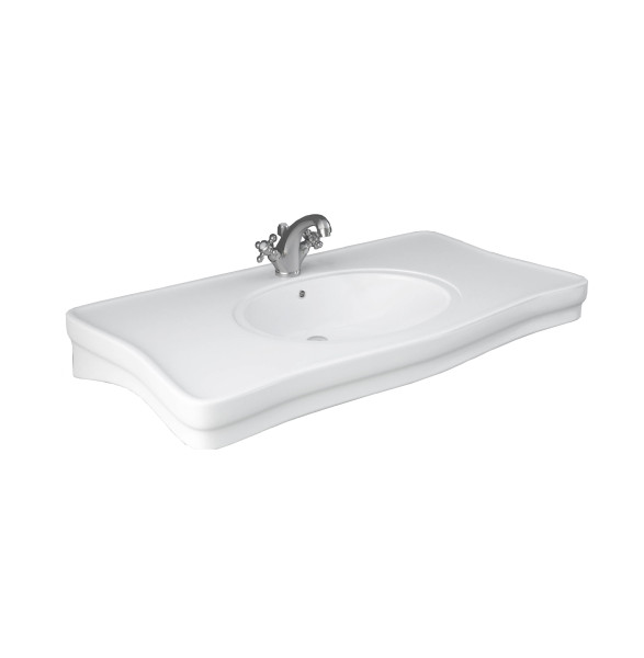 Раковина -столешница Rak Ceramics SUMMIT 108х60.5х керамика, цвет Белый (DC0101AWHA). Фото 1