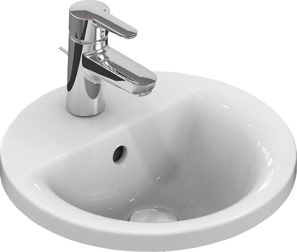 Раковина встраиваемая сверху Ideal Standard CONNECT 38х38х16.5, керамика, цвет Белый (E504101). Фото 1