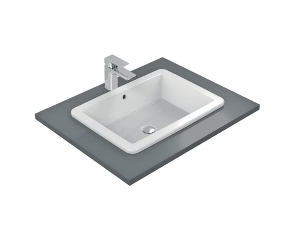 Раковина встраиваемая сверху Ideal Standard STRADA 59.5х44х17, фаянс, цвет Белый (K078001). Фото 1