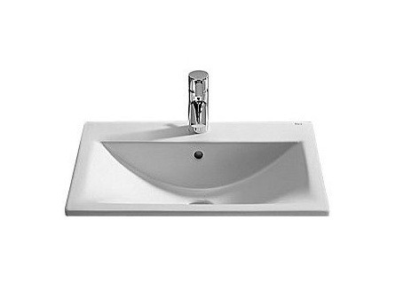 Раковина встраиваемая сверху Roca 55х42.5х17, керамика, цвет Белый (732711600Y). Фото 1