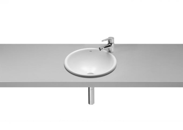 Раковина встраиваемая сверху Roca Foro 40х40х18, керамика, цвет Белый (7327872000). Фото 1