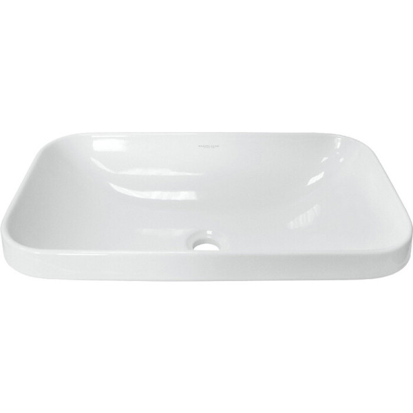 Раковина встраиваемая сверху Sanita Luxe Infinity Inside 60х36х14.5, фарфор, цвет Белый (INF60SLWB01I). Фото 1