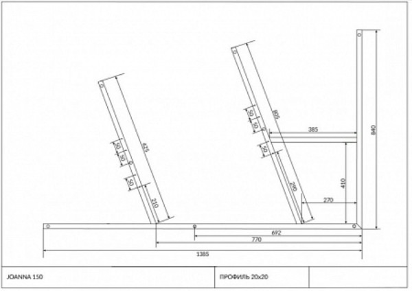 Рама Cersanit для ванны JOANNA 150. Фото 3