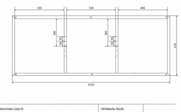 Рама Cersanit для ванны SANTANA 160. Фото 2