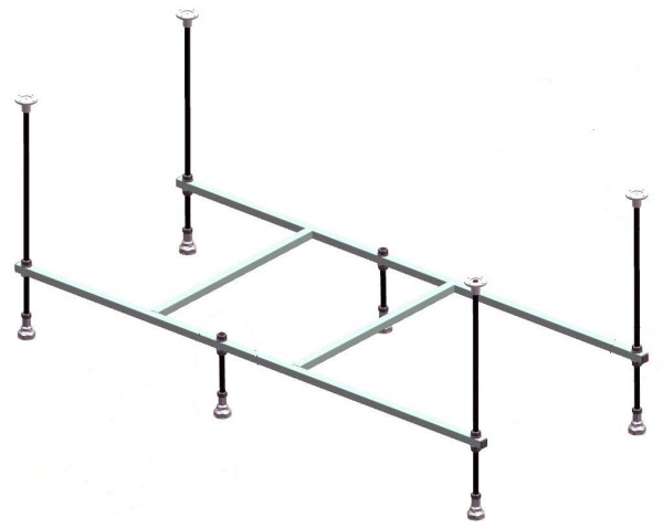 Рама к ванне Лоранто Novaro La 1500х700 без крепежа, металл (CS00078468). Фото 1