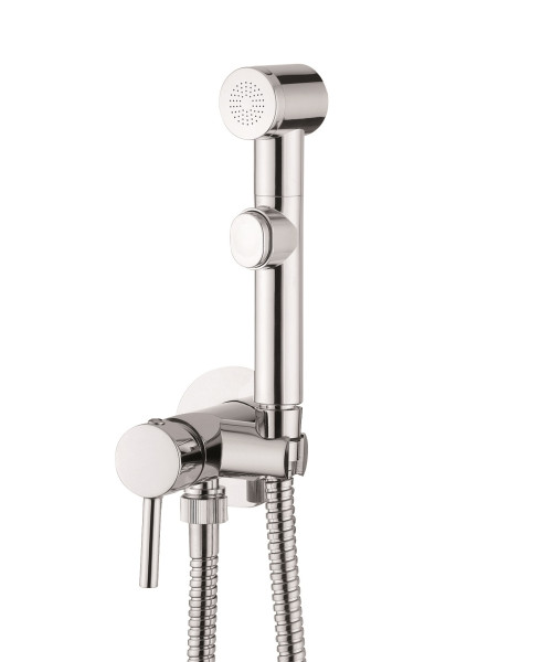 Reitano 55STF Смеситель для биде (скрытый монтаж, лейка пластик), Комплект, ХРОМ. Фото 1