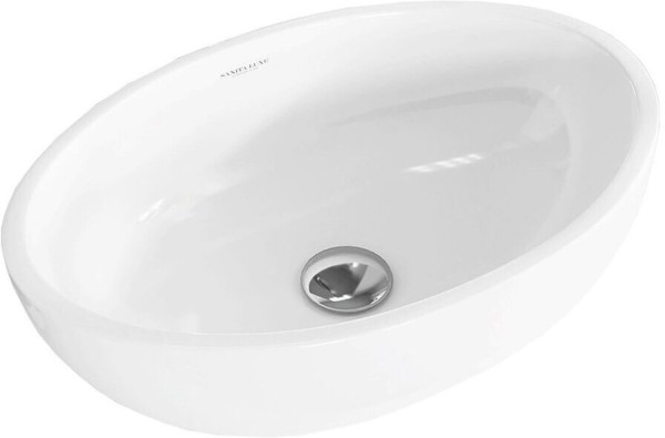 RINGO Умывальник накладной 53 см Белый S1 (WB.CT/Ringo/53-N/WHT.G/S1). Фото 1