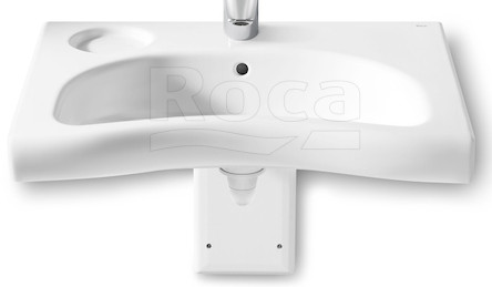 Roca 7.3272.4.H00.0 Meridian Раковина 570х700 мм, с отв. под смес, с отв. перелива. Фото 1