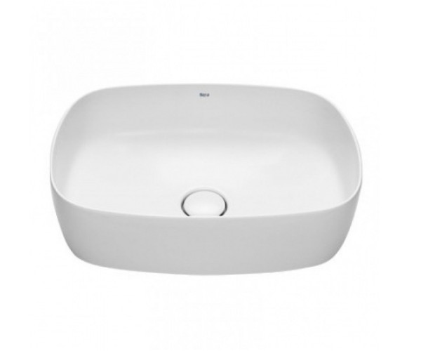 Roca 7.3275.2.700.0 Inspira Round Раковина полувстр. 550x370 мм, слив перелив с кер. дон. клап.. Фото 1