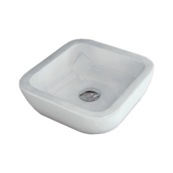 Roca 7.3276.5.400.0 Khroma Раковина накладная 400х400 мм, без отв. под смеситель, без отв. перел.. Фото 1