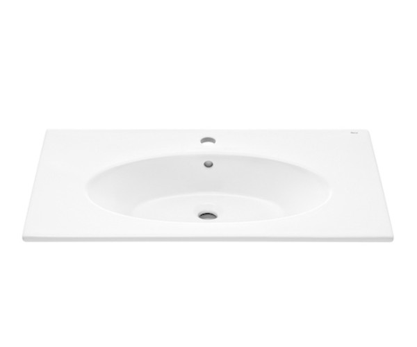 Roca 7.3278.2.600.0 Victoria Раковина 800х450 мм, с отв. под см., с отв. перелива, Unik Oval. Фото 1