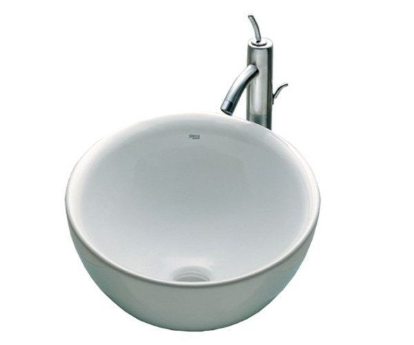 Roca 7.3278.7.600.0 Bol Раковина свободностоящая Ø420 мм, без отв. под смес., без отв. перелива. Фото 1