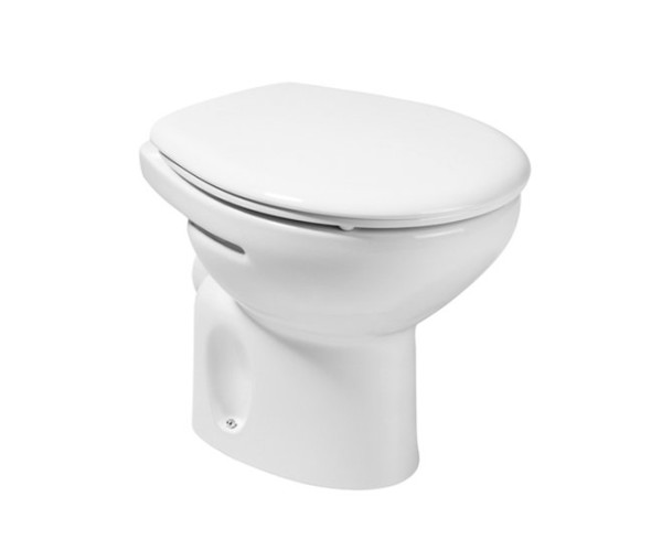 Roca 7.3443.9.700.0 Victoria Унитаз напольный для высокорасположенного бачка, косой выпуск. Фото 1