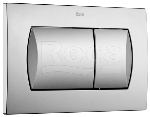 Roca 7.8901.1.60B.2 Active 62B Накладная панель, 2 объема, 255х158х32 мм, Хром матовый. Фото 1