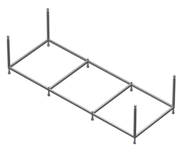 Roca Z.RU93.0.289.5 Genova-N Монтажный комплект к акриловой ванне 1500x750 мм. Фото 1