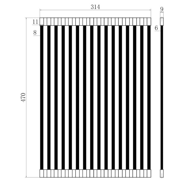 Ролл-мат для кухонной мойки FASHUN A404-F, сатин/чёрный. Фото 2