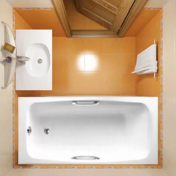 RUB DIAPASON E2926-00 ванна 170х75 с отверстиями для ручек. Фото 3