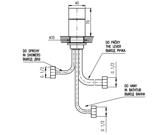 Ручка на борт ванны Rav Slezak MD0449. Фото 2