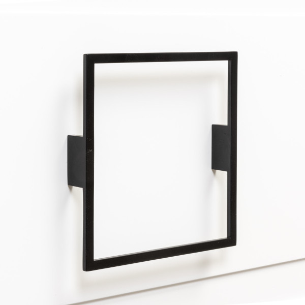 Ручка-скоба La Fenice Cubo Nero черная 160 мм.. Фото 1