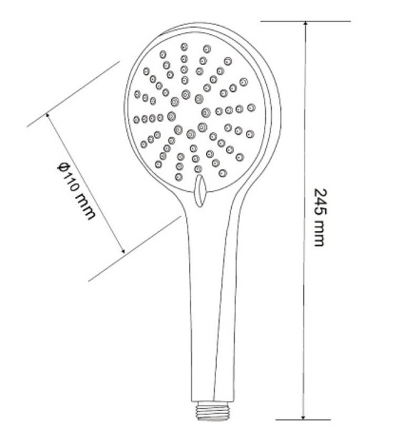 Ручной душ, 3 реж., арт. SSP753, ESKO. Фото 2
