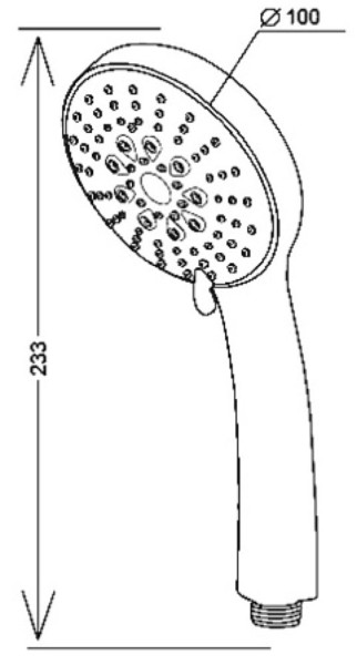 Ручной душ, 5 реж., арт. SSP755, ESKO. Фото 2
