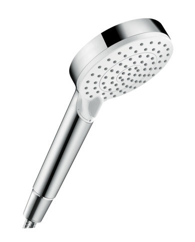 Ручной душ Hansgrohe Crometta Vario EcoSmart 9 л/мин, белый/хром (26332400). Фото 1