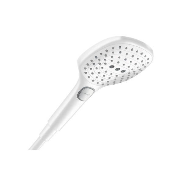 Ручной душ Hansgrohe Raindance Select E 120 3jet, белый матовый (26520700). Фото 1