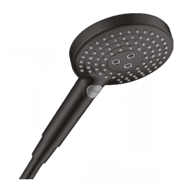 Ручной душ Hansgrohe Raindance Select S120 3 jet, матовый черный (26530670). Фото 1