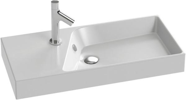 RYTHMIK EXP112-00 Подвесная раковина-столешница Ш80*Г37 см. Одно отверстие для смесителя.. Фото 1