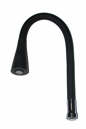 S134BL Излив РМС силиконовый (черный). Фото 1