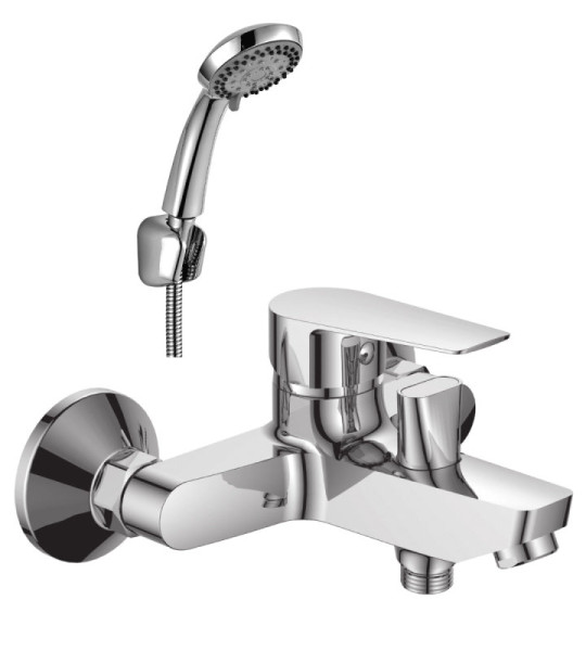 S35-31 Смеситель одноручный (35мм) для ванны с коротким изливом, хром. Фото 1