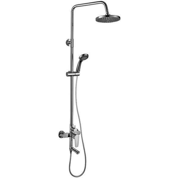 S35-46 Смеситель одноручный (35мм) для ванны с верхней лейкой "Тропический дождь", с поворотным изли. Фото 1