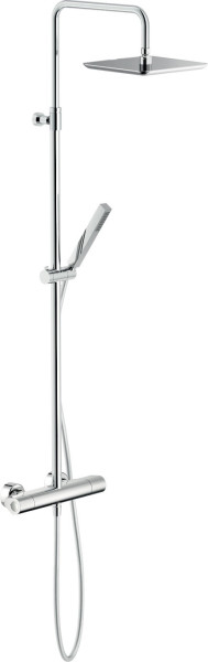 SE124030/50CR SEVEN термостатическая душевая система, верхний душ 24х24 см. Фото 1