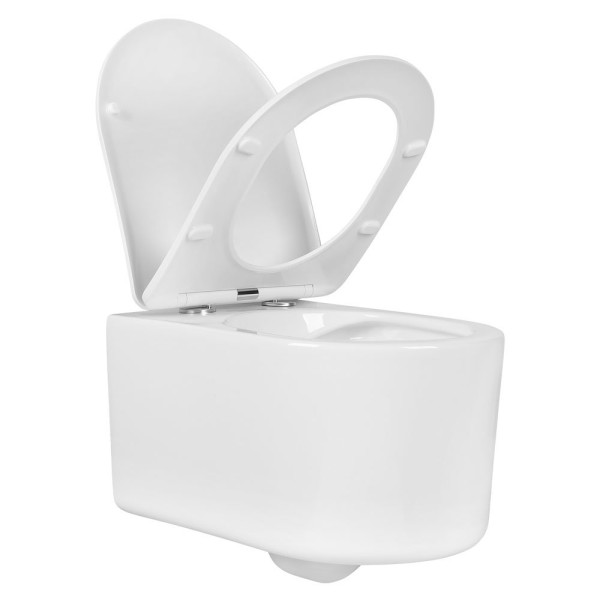 SET AQUATEK МИЯ 4в1 (рама AQUATEK Standard INS-0000012+ кркпеж KKI-0000002+клавиша KDI-0000020+унитаз МИЯ AQ2004-00 с тонким сиденьем soft-close. Фото 3