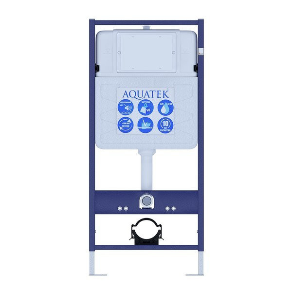 SET AQUATEK ТАУРУС Т (рама AQUATEK Standard INS-0000012(без клавиши и крепежа)+Унитаз подвесной AQ1580T-00 ТАУРУС с тонким сиденьем soft-close. Фото 2