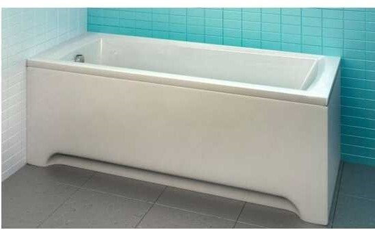 SET DOMINO PLUS 170х75 белая (ванна+жесткая рама+передняя панель+крепление+сточный комплект хром). Фото 3