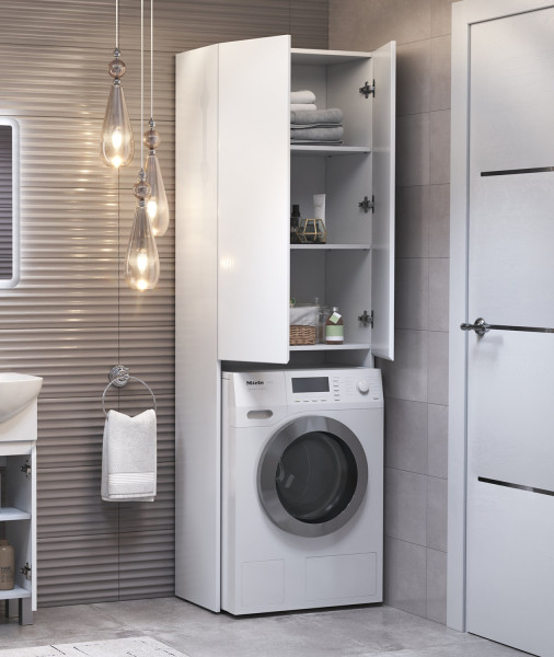 Шкаф напольный VIGO Wing shnr.WIN.64.2D белый, 64 см. Фото 4