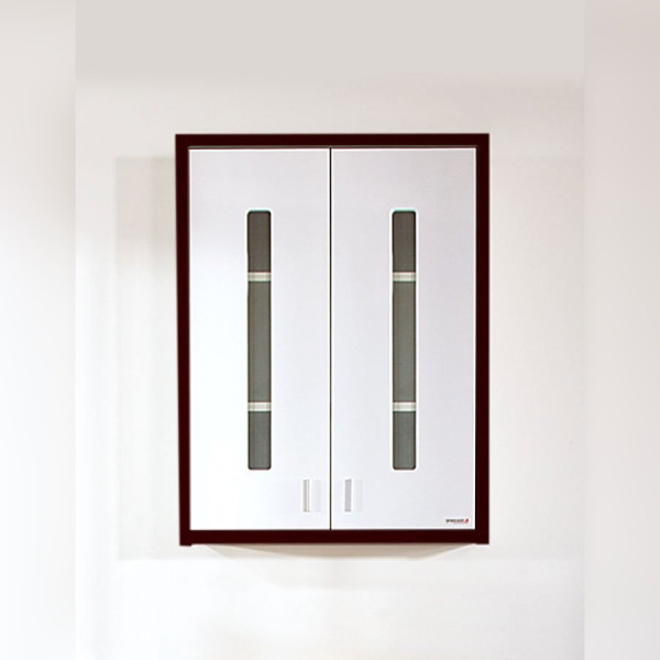 Шкаф навесной Бриклаер БАЛИ 65 см, венге/белый. Фото 1