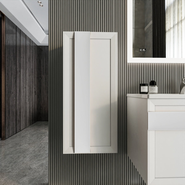 Шкаф навесной Бриклаер БЕРЛИН 90 см, белый. Фото 3