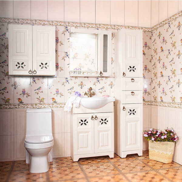 Шкаф навесной Бриклаер КАНТРИ 20 см, бежевый дуб прованс. Фото 3