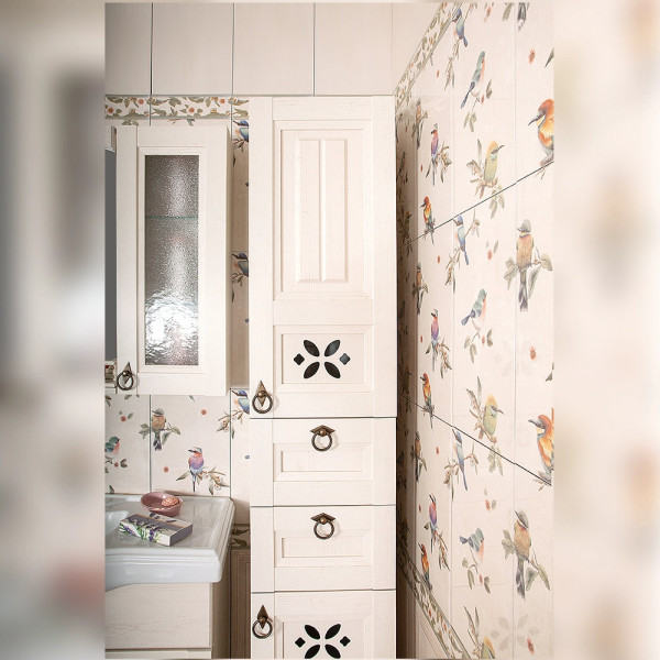 Шкаф навесной Бриклаер КАНТРИ 30 см, бежевый дуб прованс. Фото 3