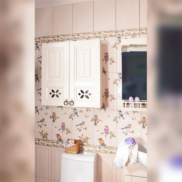 Шкаф навесной Бриклаер КАНТРИ 65 см, бежевый дуб прованс. Фото 4